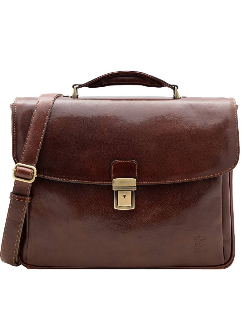 Mens Briefcase Bag Leather Briefcase Top Grain Leather Briefcase