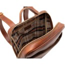 leather business backpack