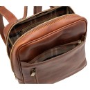 leather business backpack