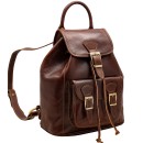 Brown Leather Backpack