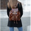 leather backpack for women