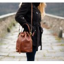 leather bucket bag
