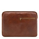Leather laptop sleeve