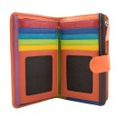 Damen geldbörse leder mit vielen kartenfächern