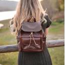 leather backpack for women