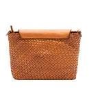 woven purse leather