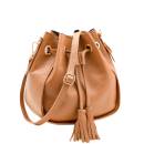 borsa a secchiello pelle