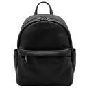 black Leather Backpack