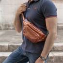 sac banane homme cuir