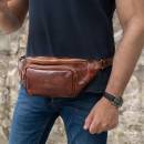 sac banane en cuir pour homme