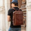 mochila cuero hombre