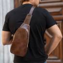 mens Leather Sling Bag