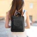 leather convertible backpack purse