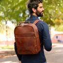 sac a dos cuire homme