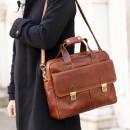 bolso de cuero para laptop