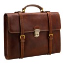 Leather briefcase convertible