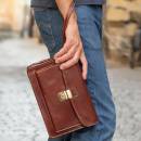 pochette in pelle uomo