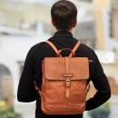 leder rucksack herren vintage