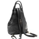 Lederrucksack mit Diebstahlschutzverschluss