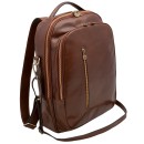 mochila piel ordenador