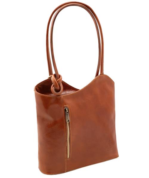 Leather Convertible Backpack