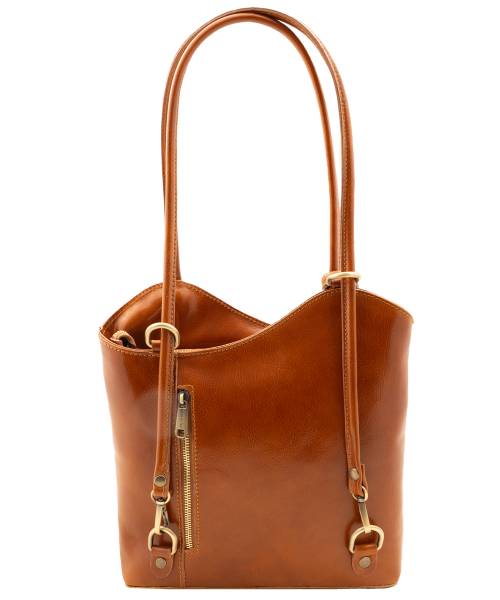 Leather Convertible Backpack