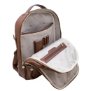 leather laptop backpack