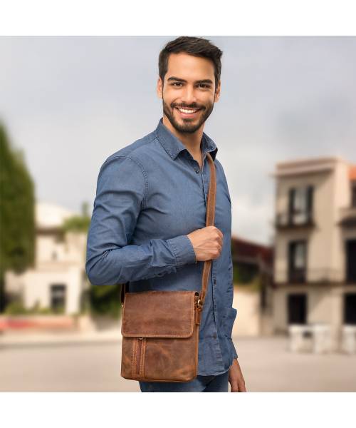 crossbody bag men leather