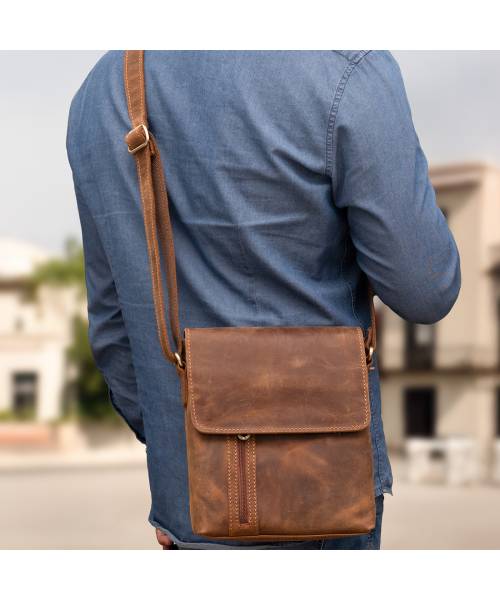 crossbody leather bag men