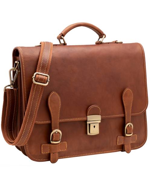 mens leather attache briefcase