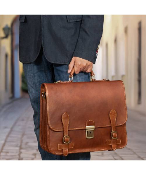 leather briefcase for men