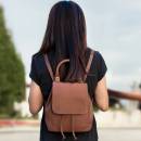 womens leather convertible backpack