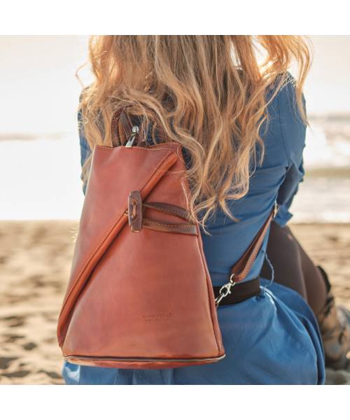 womens tan backpack