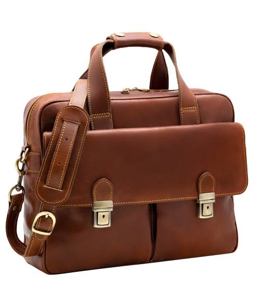 leren laptoptas heren