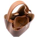 beuteltasche aus leder