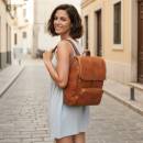 damen leder rucksack