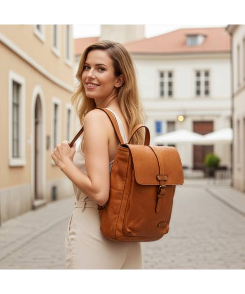 womens leather backpack