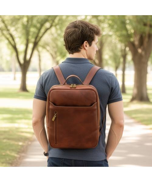 mens Leather Backpack