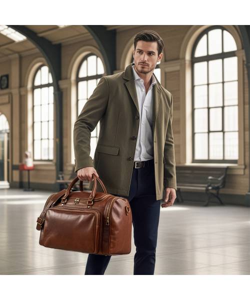 reisetasche herren leder