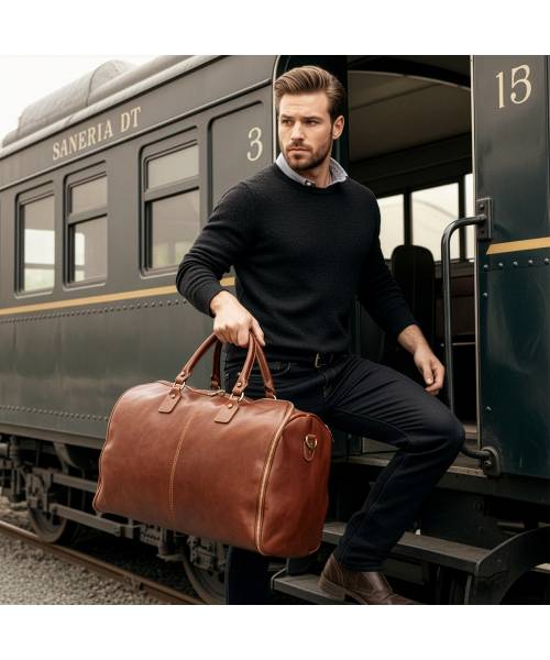 borsa da viaggio in pelle