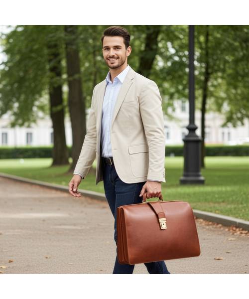 leather briefcase