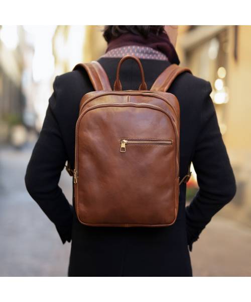 Lederrucksack herren