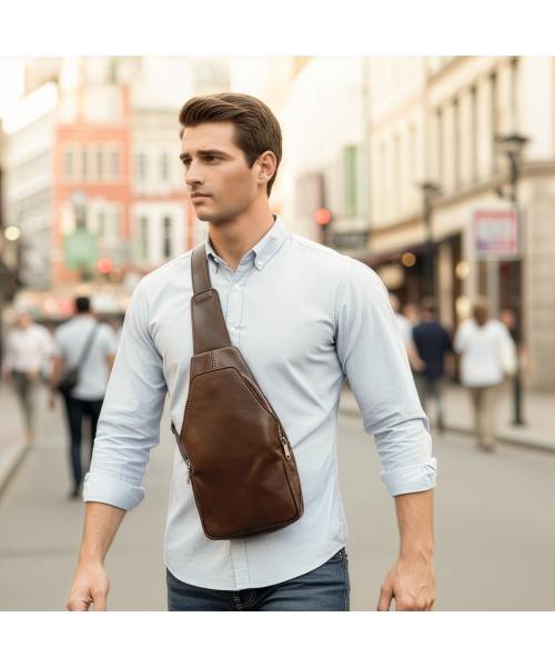 Leather Single Shoulder Bag Asti