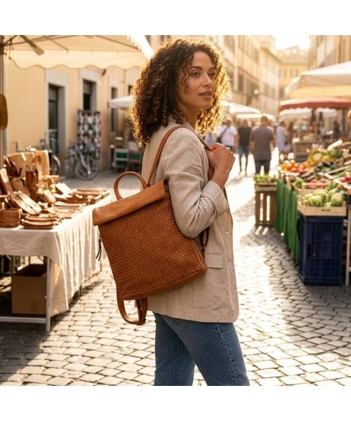 damen rucksack leder