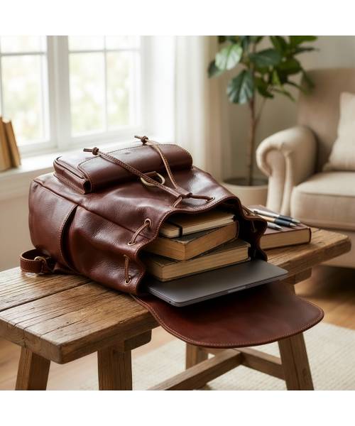 leather backpack womens