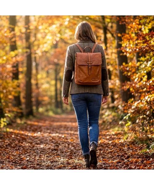 womens leather backpack