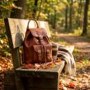 tan Leather Backpack