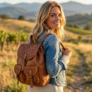 womens Leather Backpack