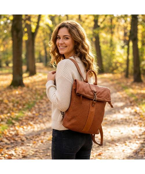 rucksack damen leder