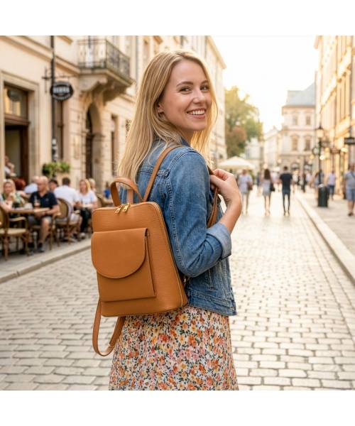 női bőr hátizsák